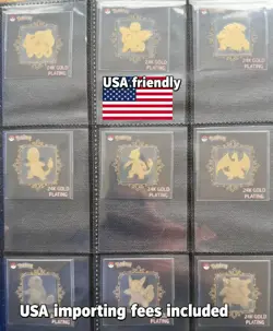 Pokemon 24k gold cards - 2024 - complete 50/50 set- EXCELLENT - popping candy - Image 1
