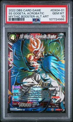 PSA 10 SS Gogeta Acrobatic Warrior Gold Stamp Holo Dragon Ball Super Card - Image 3