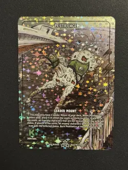 Dead World TCG Pestilence 209/184 SR Borderless Holo Card Kickstarter 2025 - Image 1