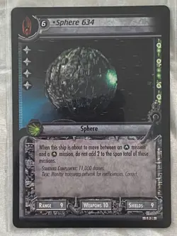 Star Trek CCG 2E Fractured Time SPHERE 634 Card NEVER PLAYED - Image 1