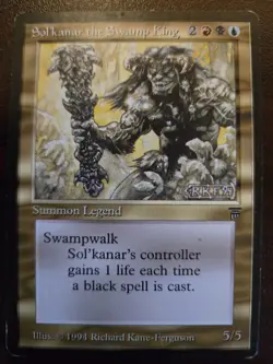 Sol'kanar the Swamp King - Legends ~MP~ MTG, Magic The Gathering - Image 1