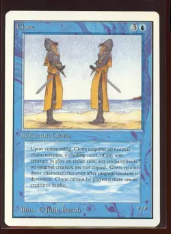 Clone Uncommon Ex/NM- Unlimited Magic the Gathering MTG - Image 1