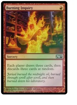 BURNING INQUIRY FOIL + 20 Random Rares MTG Wholesale Gift Set Lot - Image 1