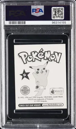1999 MERLIN POKEMON #S6 PIKACHU-PRISM PSA 9 - Image 2