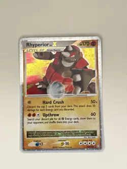 Pokemon Rhyperior LV.X Legends Awakened 145/146 Ultra Rare Holo Level Up 170 HP - Image 1