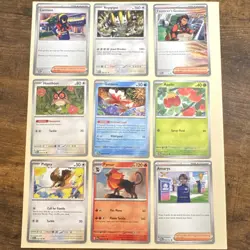 Pokemon Carmine, Regigigas & Hoothoot Card Lot (9) English Nintendo - Image 1