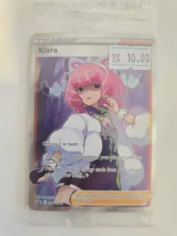 Klara SWSH302 Black Star Promos Full Art Trainer Holo Pokemon TCG 2023 NM Sealed - Image 1