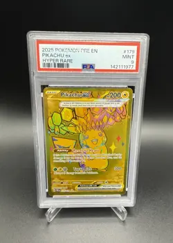 2025 Pokemon SV Prismatic Evolutions PRE EN Pikachu ex #179/131 PSA 9 - Image 1
