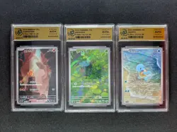 2023 Pokemon sv2a 151 Japanese CHARMANDER + SQUIRTLE + BULASAUR RPA Auth LOT - Image 1