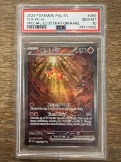 2023 POKEMON PAL EN-PALDEA EVOLVED SPECIAL ILLUSTRATION RARE CHI-YU EX PSA 10 - Image 1