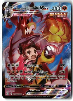 Single Strike Urshifu VMAX ⭐ TG19/TG30 Holo Brilliant Stars Pokemon NM - Image 1