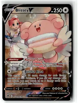 Blissey V ⭐ TG22/TG30 Holo Rare V Silver Tempest Trainer Gallery Pokemon NM - Image 1