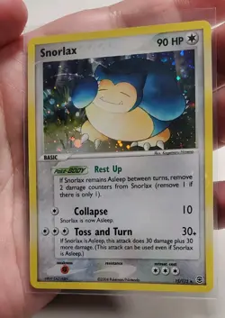 Pokemon TCG Snorlax Holo Rare FireRed & LeafGreen 15/112 - Image 2