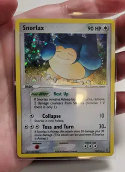 Pokemon TCG Snorlax Holo Rare FireRed & LeafGreen 15/112 - Image 3