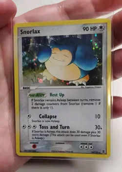 Pokemon TCG Snorlax Holo Rare FireRed & LeafGreen 15/112 - Image 4