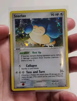 Pokemon TCG Snorlax Holo Rare FireRed & LeafGreen 15/112 - Image 5