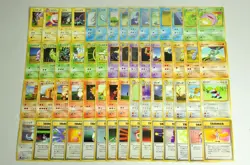 Pokemon card Base Set LOT 60 Old Back Non holo Jynx Magikarp Pikachu Abra etc... - Image 1