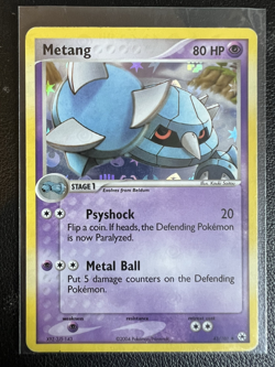 Pokemon TCG 2004 Metang 43/101 Hidden Legends Reverse Holo - Image 1