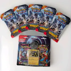 Pokemon TCG Lot 5x Surging Spark Sleeved Packs, Raikou 2 Pack Blister - Image 1