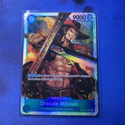 One Piece TCG English OP01-070 Dracule Mihawk SR Foil - Image 1