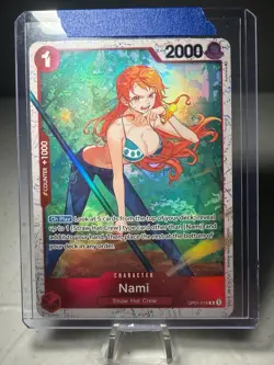 One Piece Nami OP01-016 Rare Foil - Three Captains - NM - Image 1