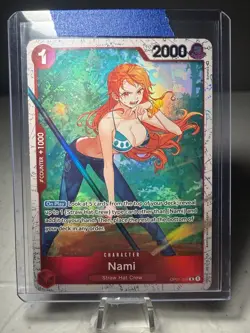 One Piece Nami OP01-016 Rare Foil - Three Captains - NM - Image 4