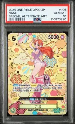 Special Alternate Art Nami One Piece 2024 OP09 Japanese SP OP08-106 SR PSA 10 - Image 1