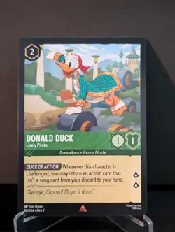 Disney Lorcana Archazia's Island 98/204 - Donald Duck Lively Pirate Non Foil - Image 1