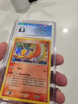 CGC 9 Ho-Oh Reverse Holo Rare EX Unseen Forces 2005 Pokemon Card #27 GOLD - Image 2