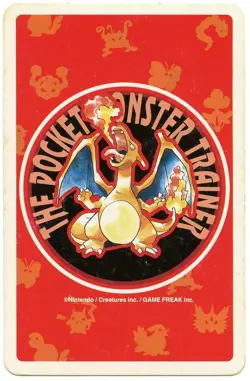 1996 Venusaur 4 of Diamonds Pokemon Red Charizard Playing Card Japan Original - Image 3