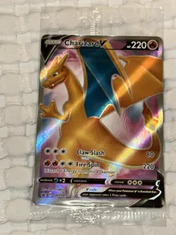 Pokemon Champions Path Charizard V SWSH050 Promo Full Art Card Sealed - Image 1