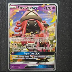 Pokemon TCG TAPU LELE GX 60/145 Kabu Fukase 2017 World Championships NM Card - Image 1
