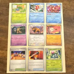 Pokemon Oddish, Magikarp, Kadabra & Tauros Card Lot (9) English Nintendo - Image 1