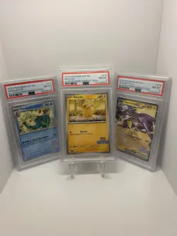 Pokemon Illustration Contest 2024 Promo Cards Complete 3-Pack Set PSA 8 - Image 1