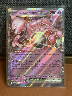 Team Rocket's Mewtwo ex 205 Sv: Scarlet & Violet Promo Cards Holo - Image 1