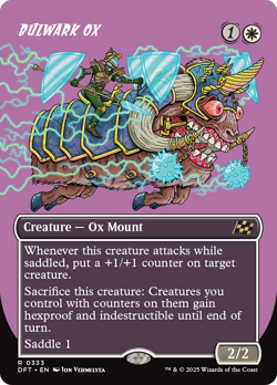 Bulwark Ox (Borderless) [Aetherdrift] Foil Near Mint - Image 1