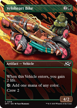 Veloheart Bike (Borderless) [Aetherdrift] Foil Near Mint - Image 1