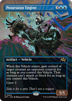 Possession Engine (Borderless) [Aetherdrift] Foil Near Mint - Image 1