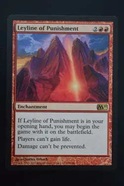 Magic The Gathering MTG LEYLINE OF PUNISHMENT Magic 2011 LP Lightly Played - Image 1