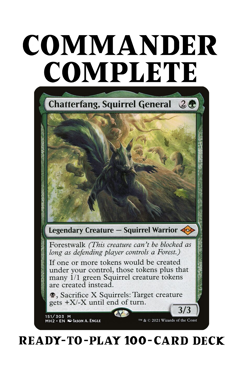 Chatterfang, Squirrel General TRIBAL TOKEN SACRIFICE Magic Custom Commander Deck - Image 1