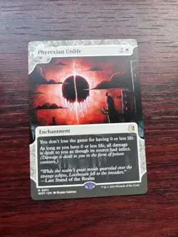 1x BORDERLESS PHYREXIAN UNLIFE - Eldraine - MTG - Magic the Gathering - Image 1