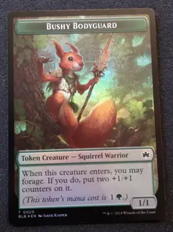 Food / Bushy Bodyguard Token - Foil - BLB - MTG - NM - EN - 0027/0020 - Image 2