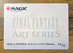 Magic MTG Final Fantasy Cloud Ex-SOLDIER 50/53 Art Series Full Art - Image 2