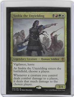 Saskia the Unyielding #41 M -NM - Magic the Gathering - Foil - MTG - Image 1