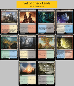 Full SET of Check Lands - MTG Dual Land - Magic the Gathering Commander MINT - Image 1