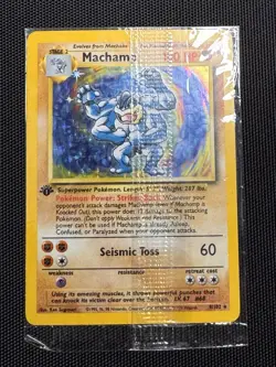 Pokemon Machamp Holo 8/102 Base Set 1st Edition – Factory Sealed Promo - Image 1