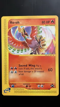 Ho-oh 52/53 NM Wotc Black Star Promo Pokemon TCG Regular - Image 1