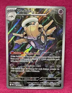 ✨Shedinja 144/132 ✨Mega Evolution Full Art Holo Pokemon TCG - Image 1