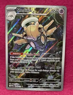 ✨Shedinja 144/132 ✨Mega Evolution Full Art Holo Pokemon TCG - Image 4