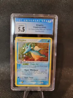 Kingdra 12/109 NM Stamped Reverse Holo Ex Team Rocket Pokemon Card EX+ STAMPED - Image 1